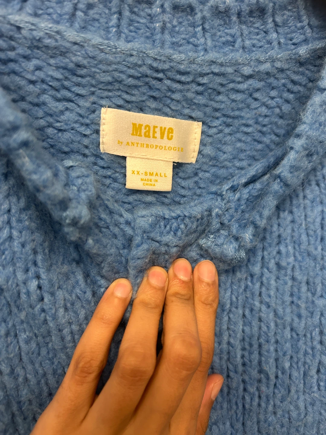 Maeve by Anthropologie Blue Bunny Cardigan XXS - photo 2