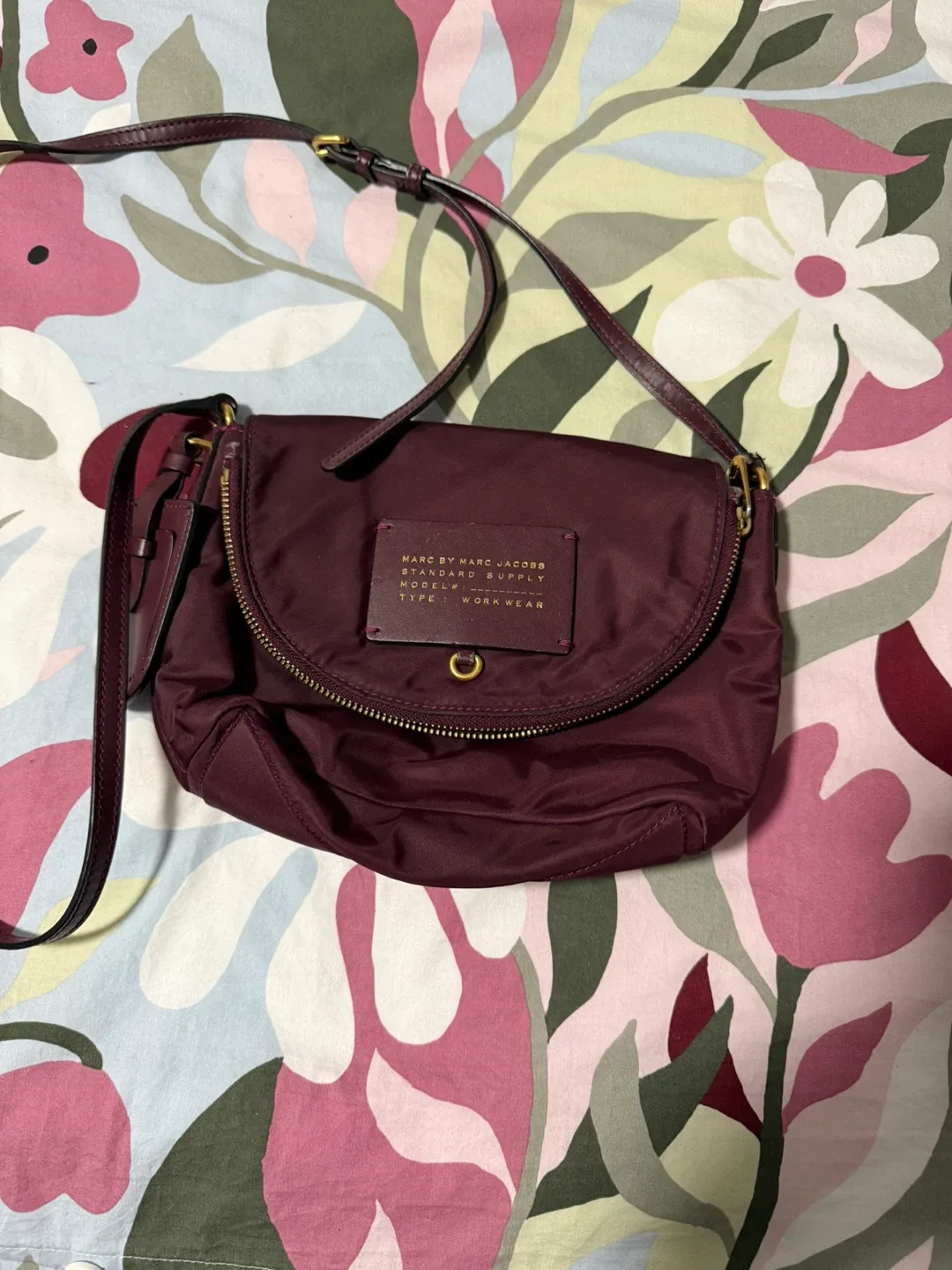 Marc by Marc Jacobs Burgundy Crossbody Bag thumbnail