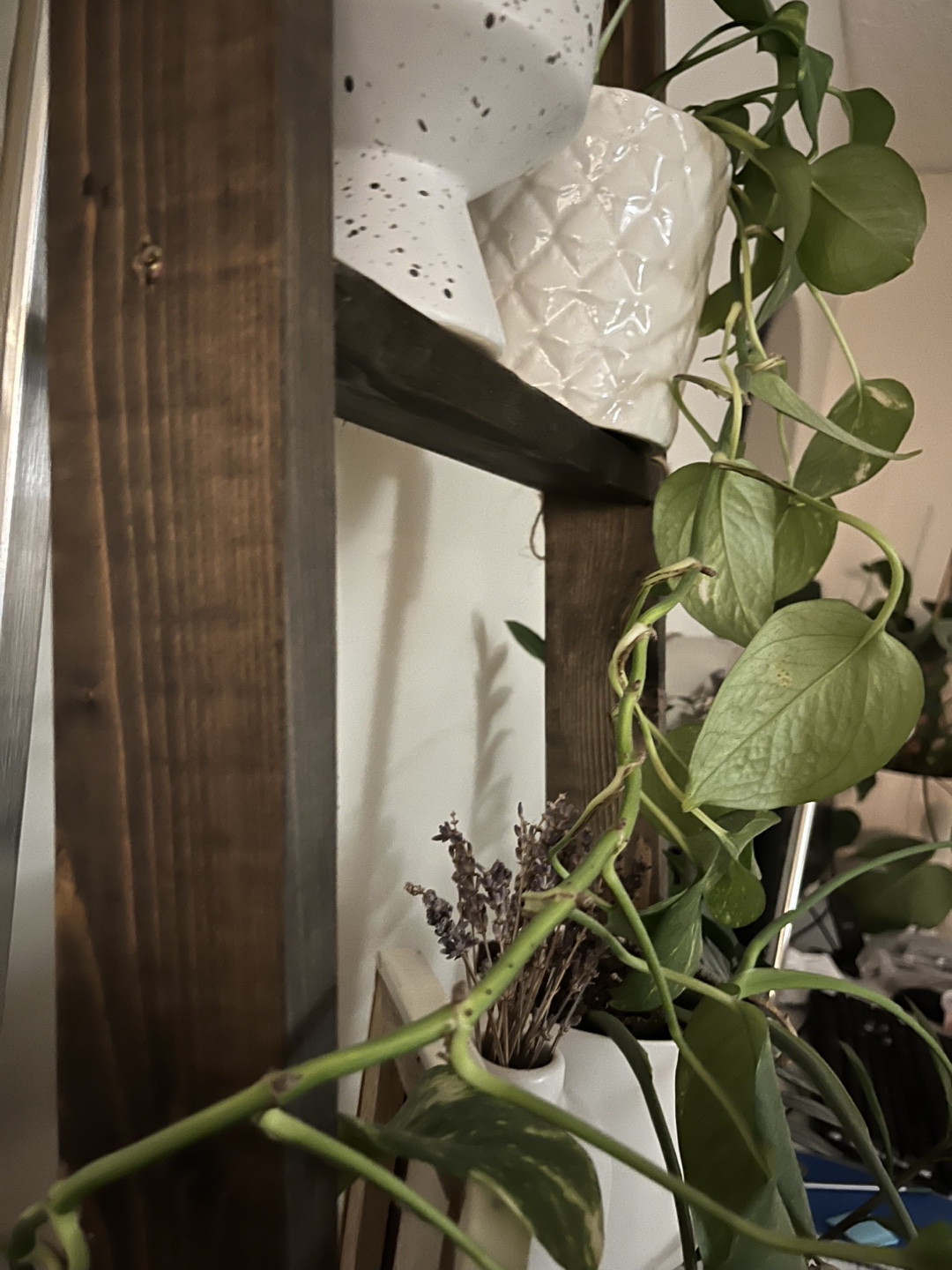 Wooden Ladder Shelf - Home Decor - photo 3