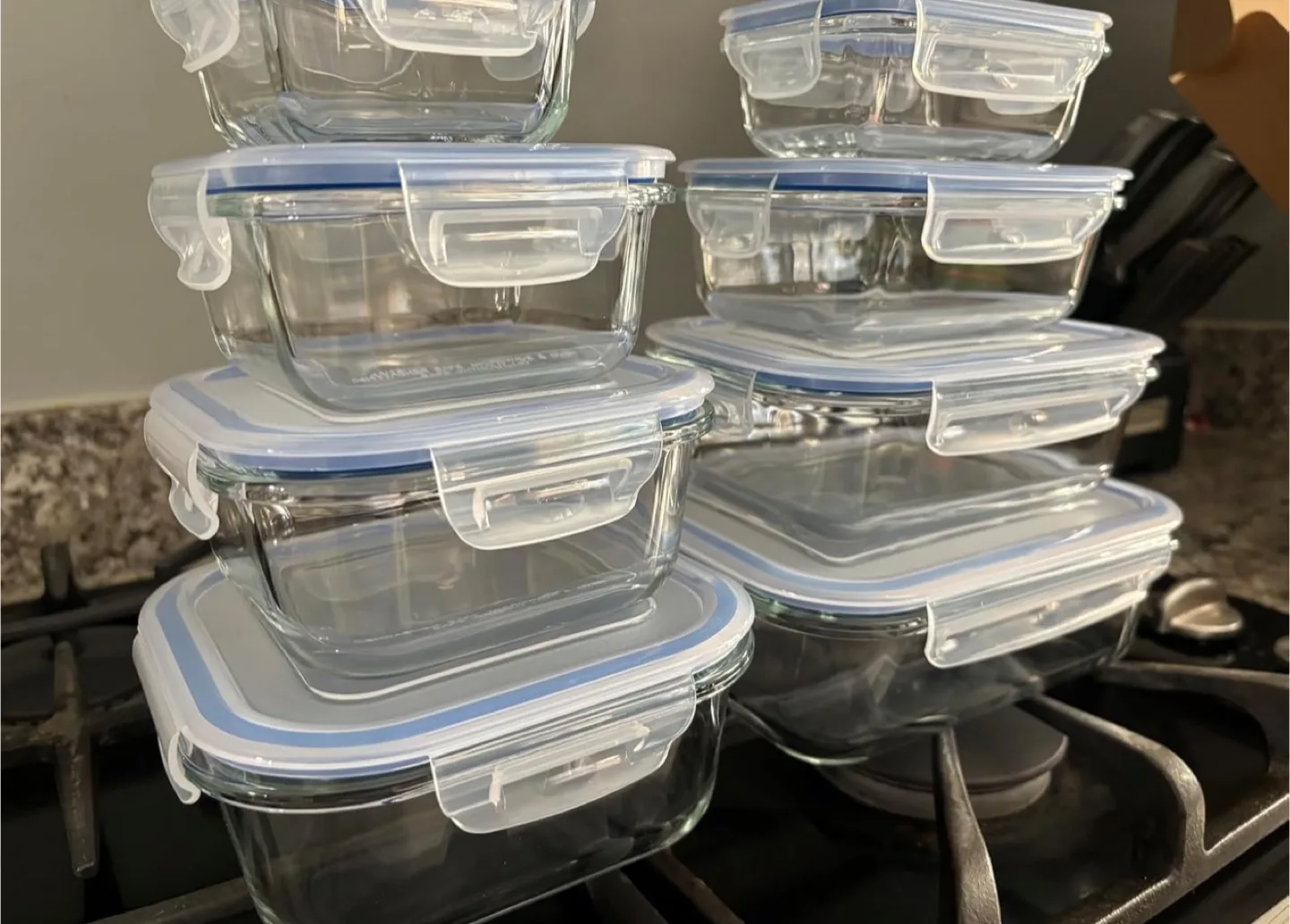 16pcs Leakproof Glass Food Storage Containers (orig.$33) image indicator(4)