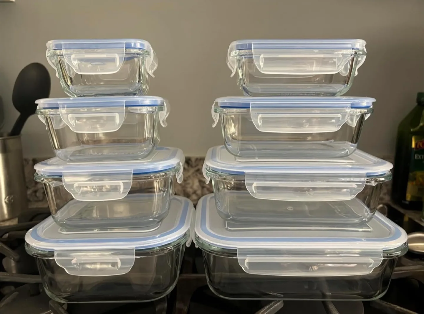 16pcs Leakproof Glass Food Storage Containers (orig.$33) thumbnail