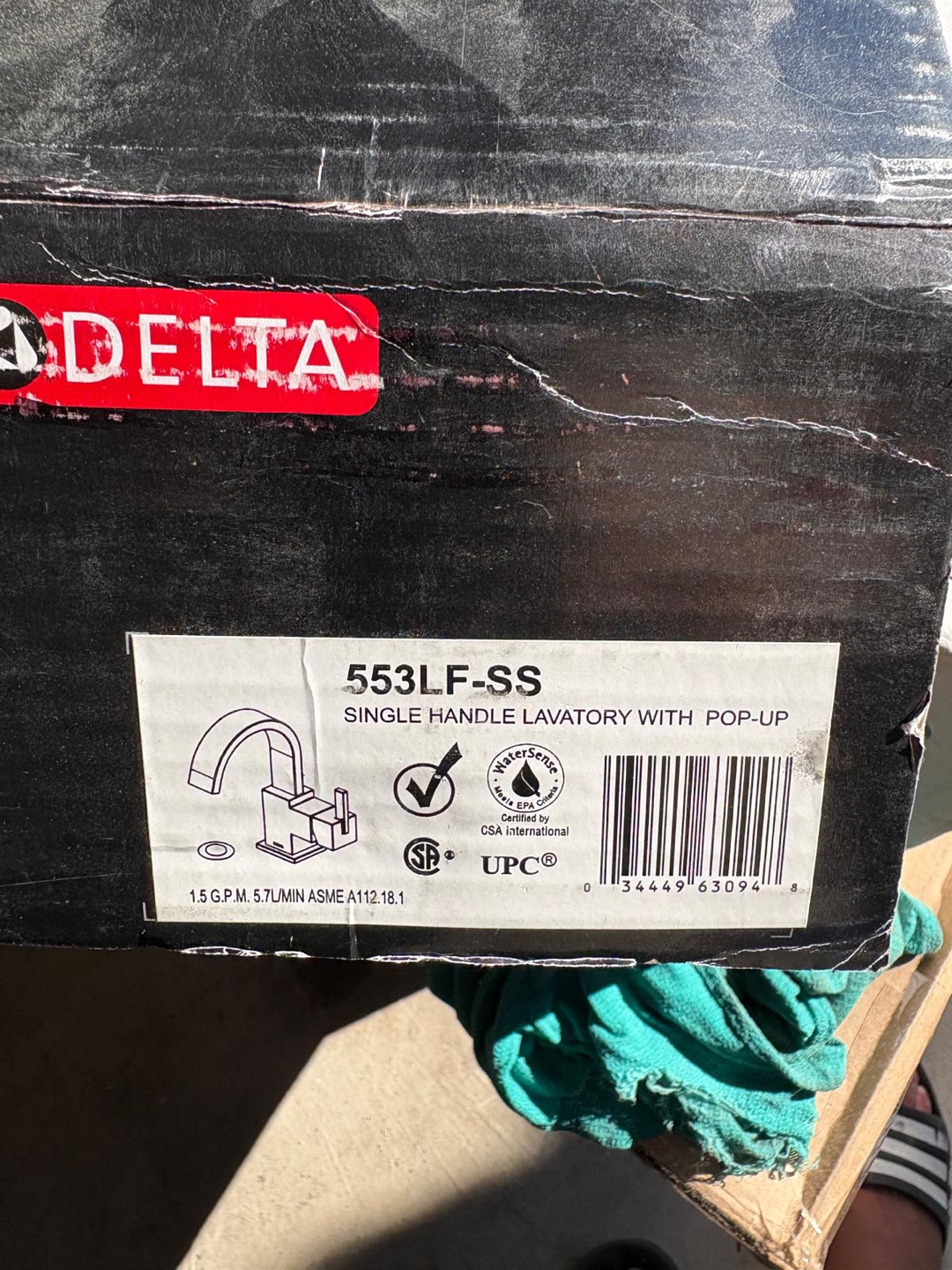 New Delta 553LF-SS Single Handle Lavatory Faucet - New in Box - photo 2