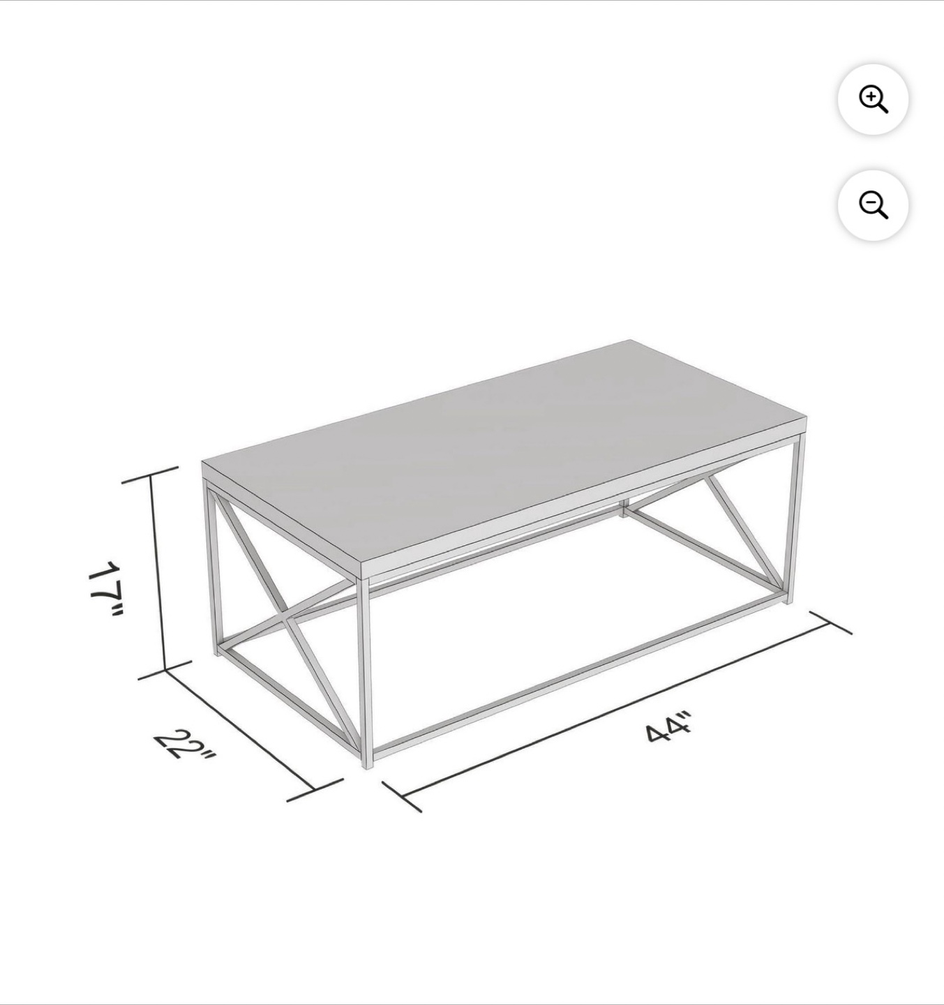 ✨ Coffee Table – 44”L Marble Black Metal – Moving Sale! ✨ - photo 3