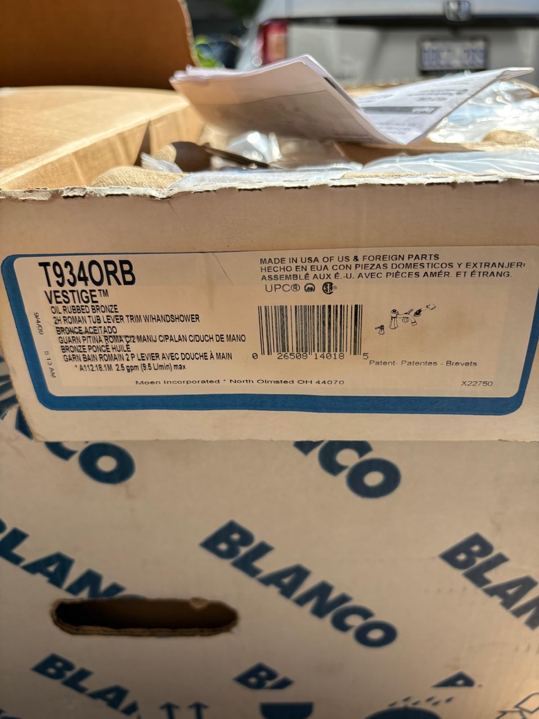 New Moen Vestige Roman Tub Faucet Kit - photo 2