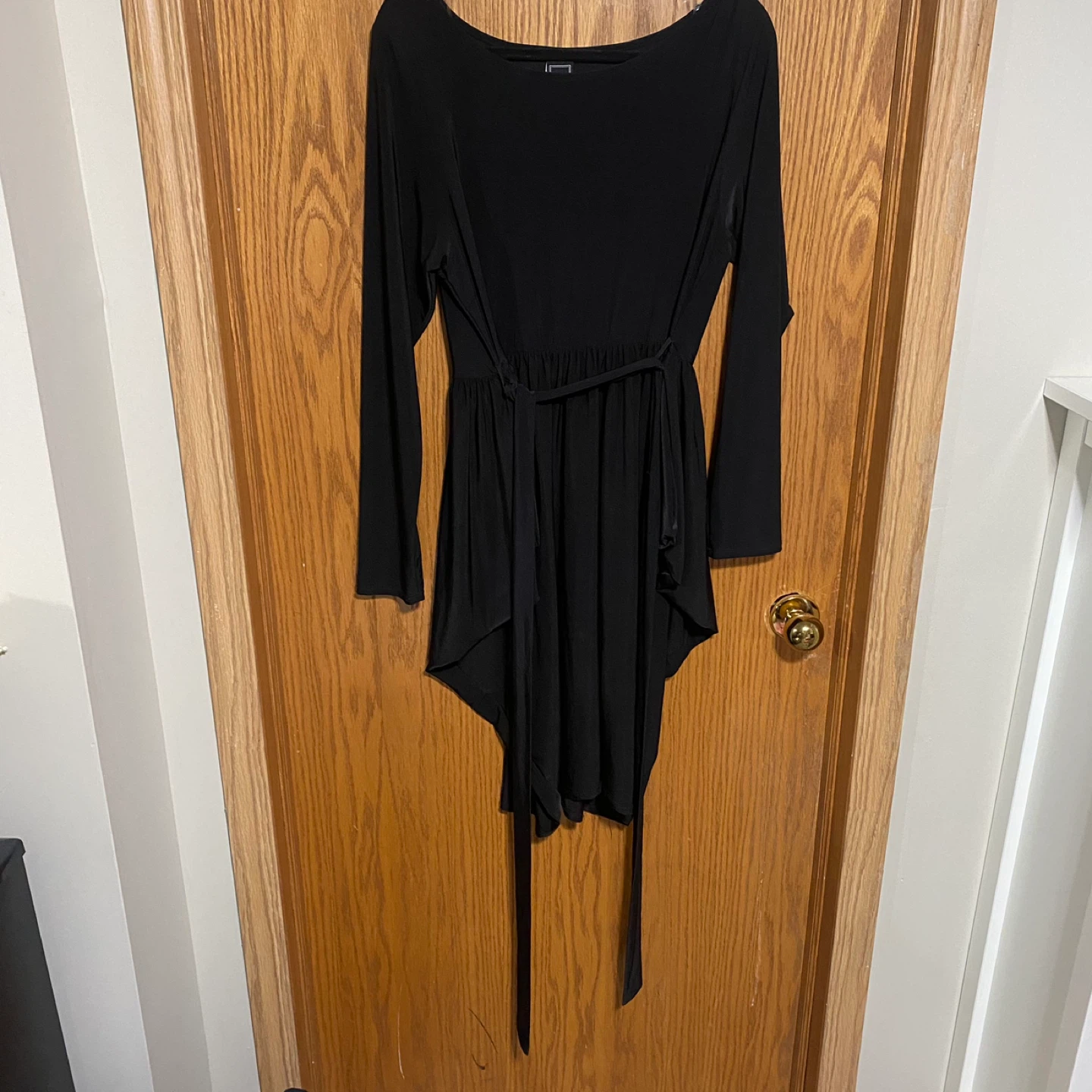 Plus Size Stretch-Knit Self-Tie Dress - photo 2