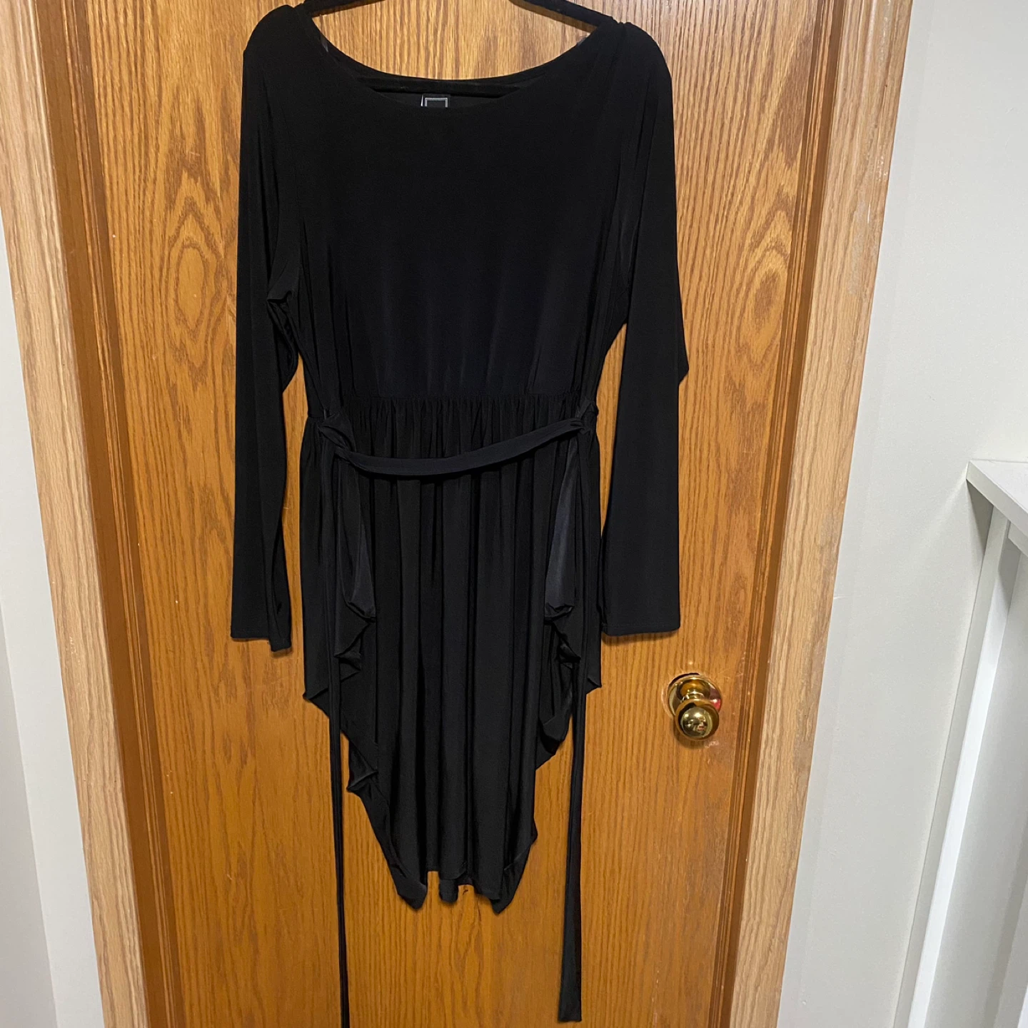 Plus Size Stretch-Knit Self-Tie Dress - photo 3
