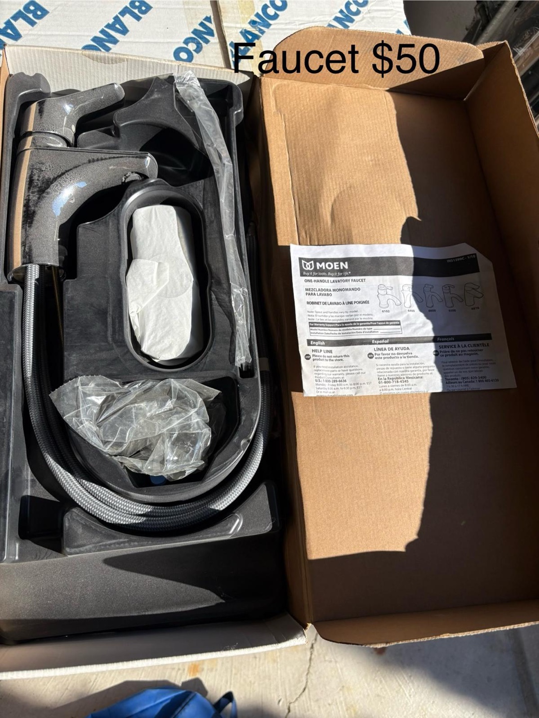 New Moen Method Chrome 1-Handle Lavatory Faucet