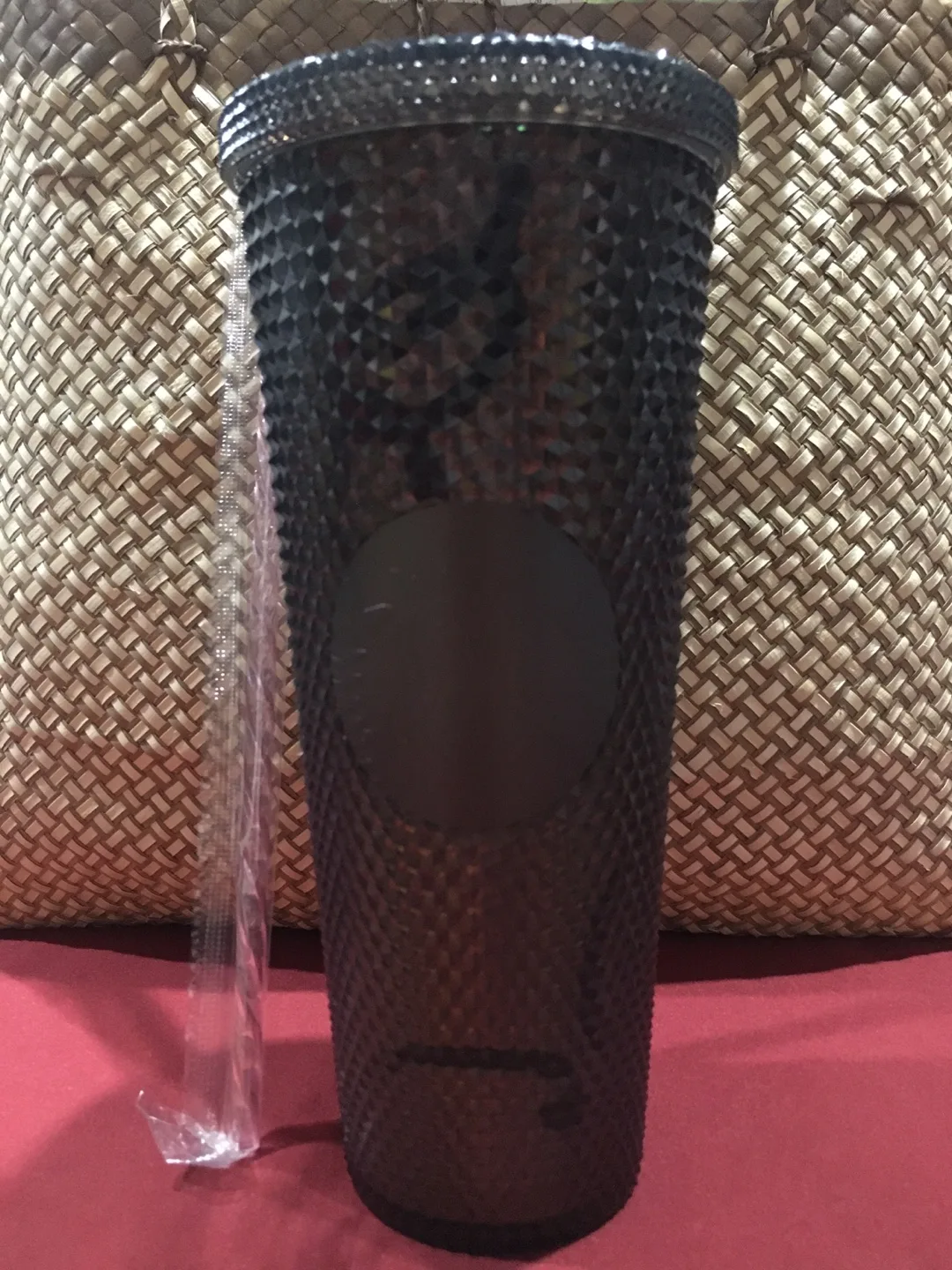 BLACK PINK Starbucks Studded Tumbler with Straw image indicator(2)