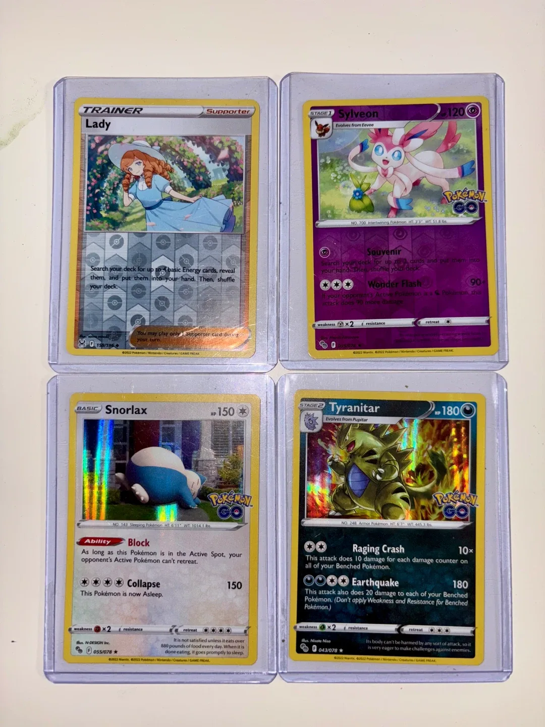 Pokemon Lot Bundle - Lady, Sylveon, Snorlax, Tyranitar