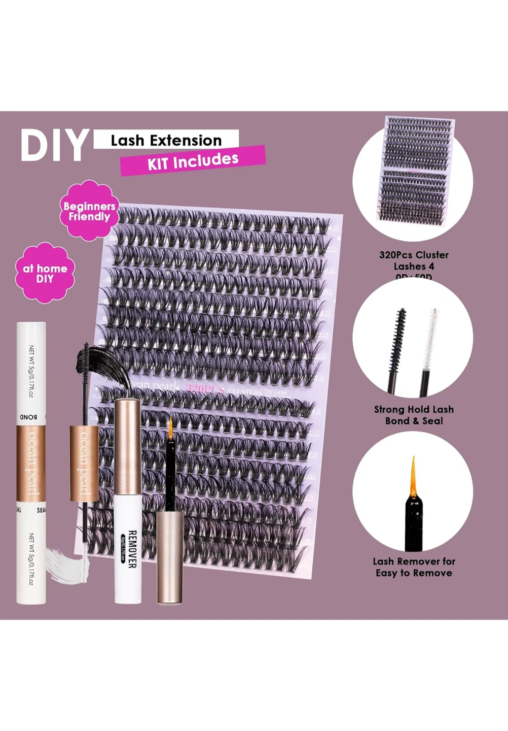 Ocean Pearl 320PCS Lash Extension Kit - photo 2