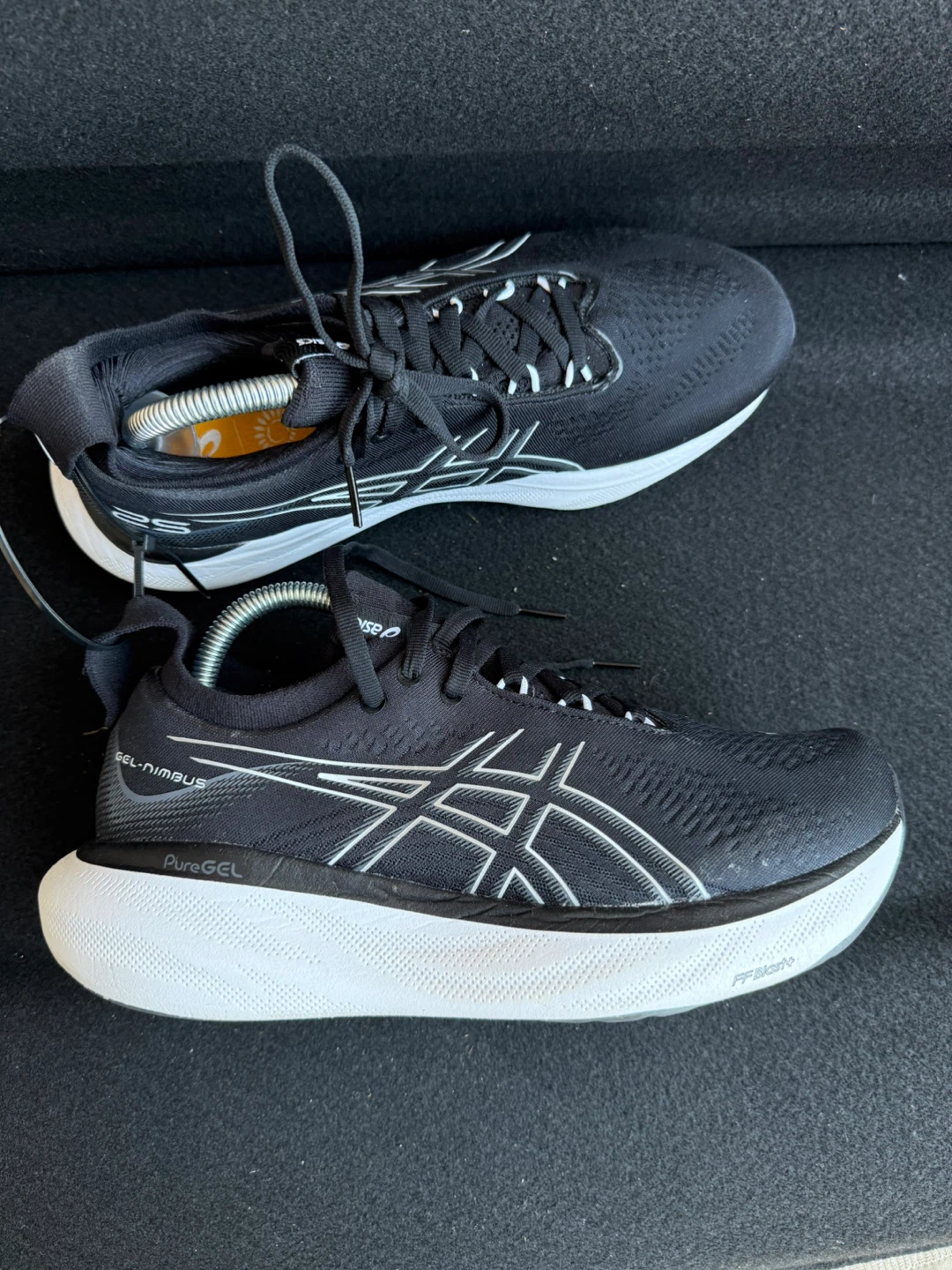 Asics Gel-Nimbus 25 Running Shoes - Black 9 Womens/7.5 Mens