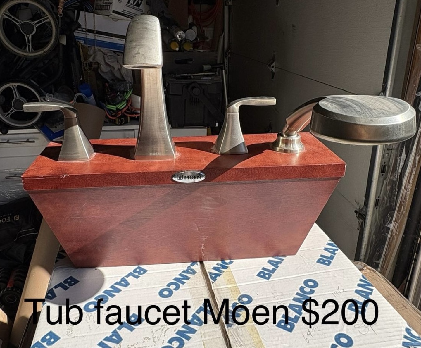 New Display Model Moen Voss Roman Tub Faucet with Handheld