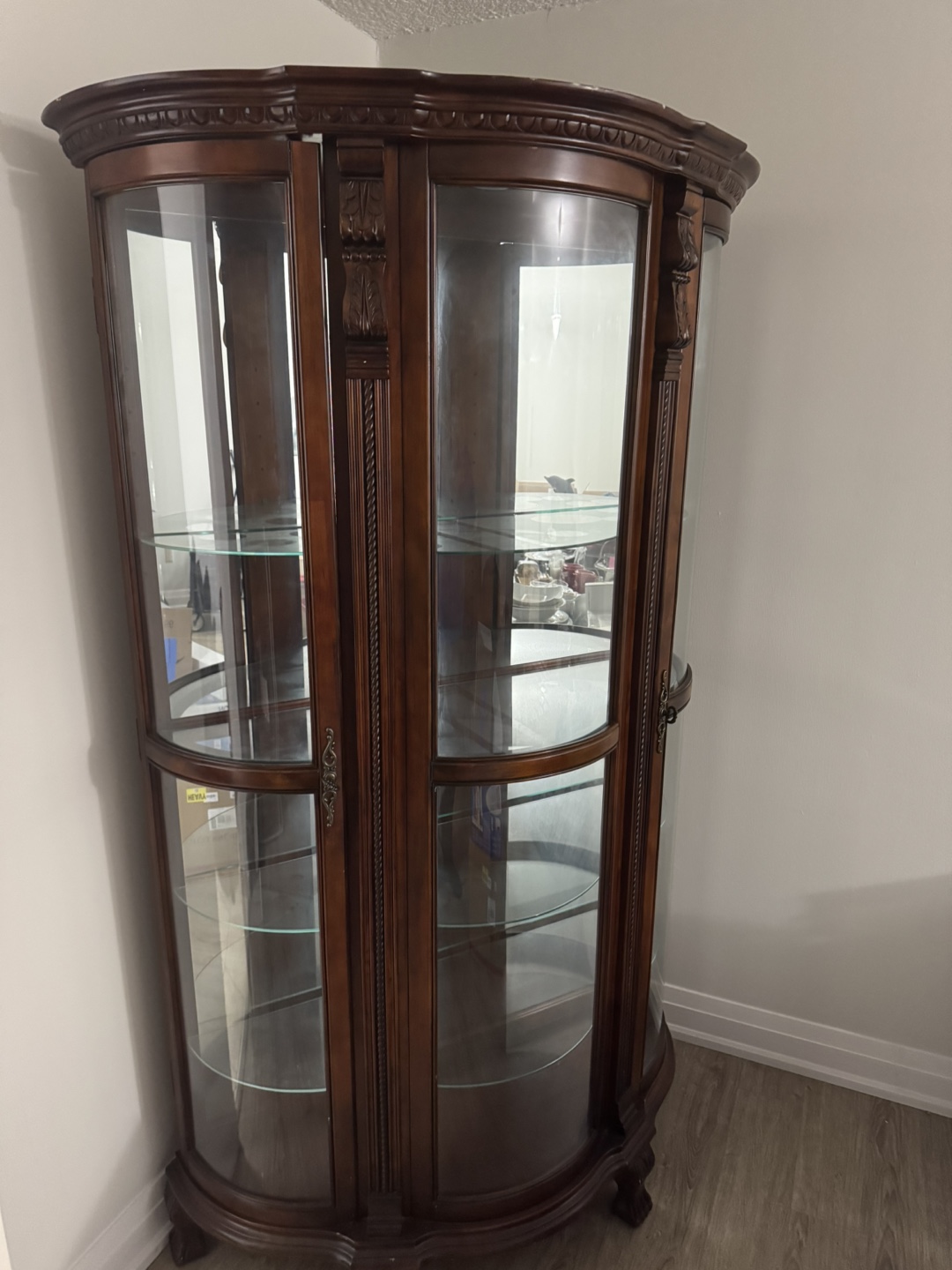 Curio Cabinet with Glass Shelves - photo 2