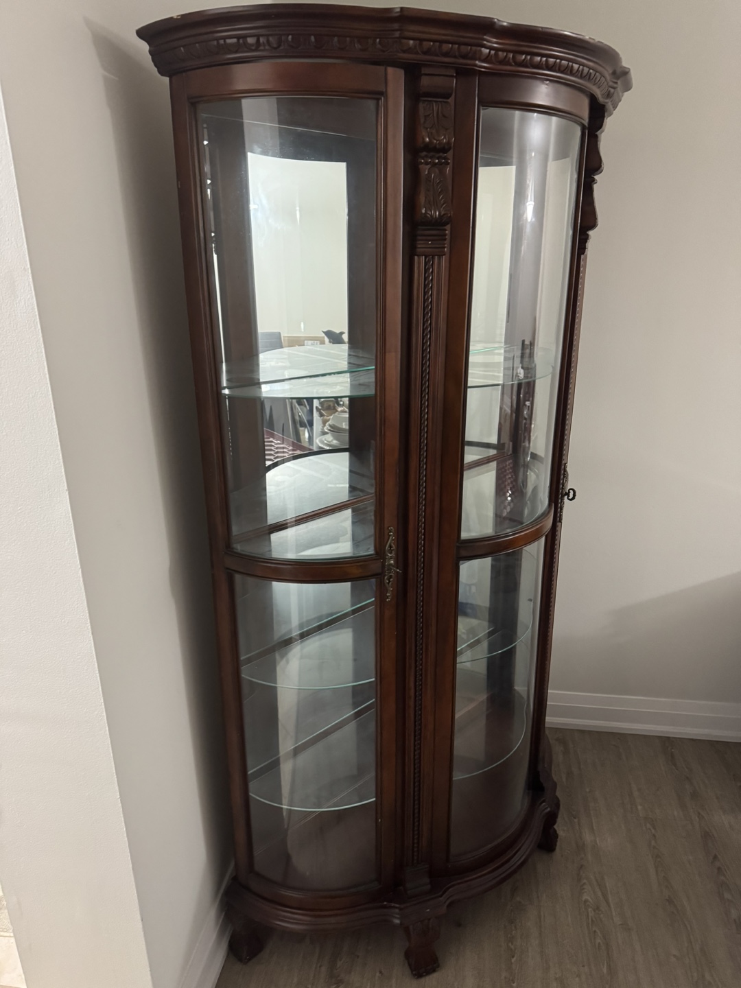 Curio Cabinet with Glass Shelves - photo 3