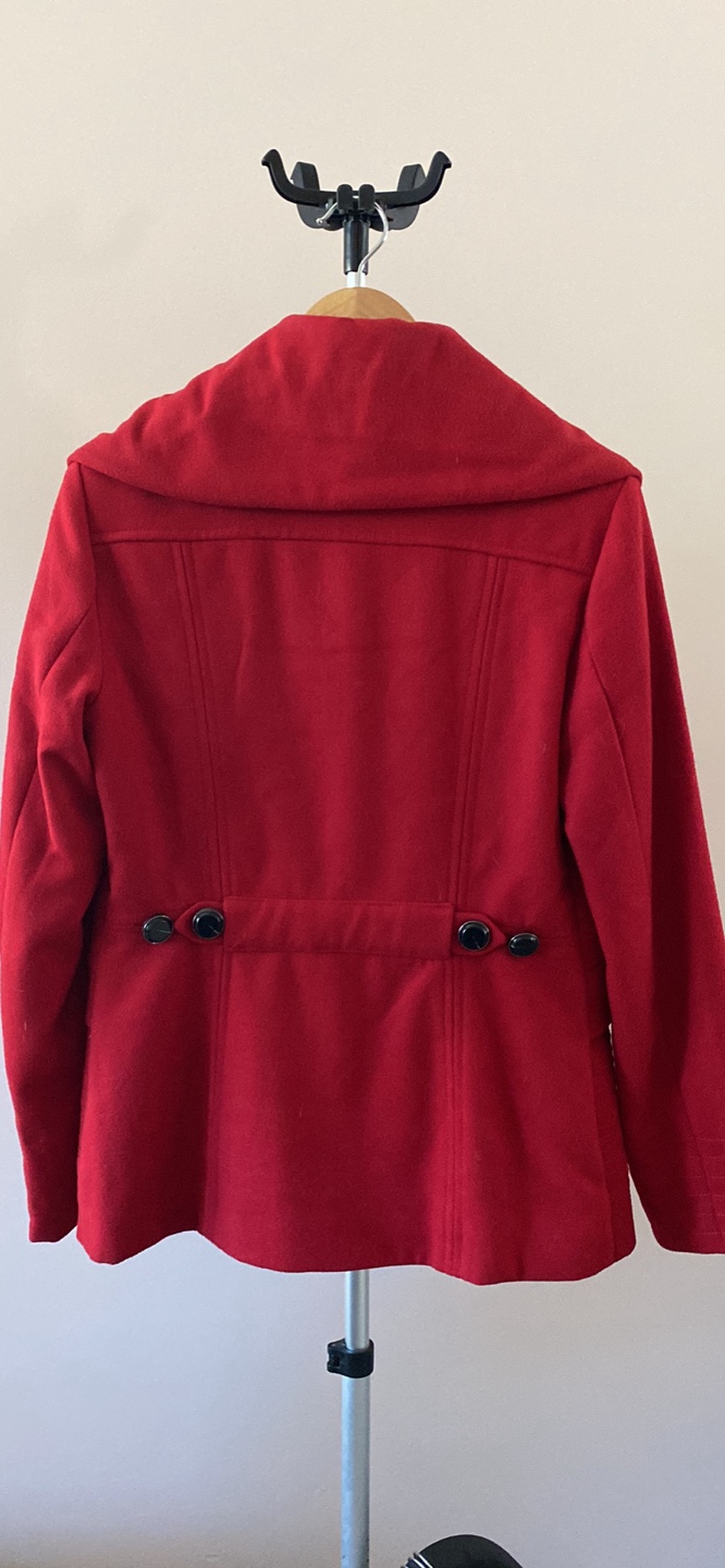 New Sfera Red Double Breasted Coat - Size M - photo 2