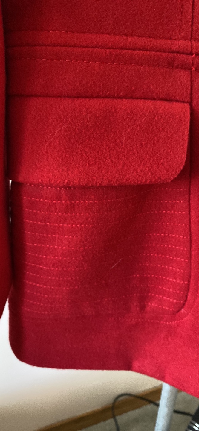New Sfera Red Double Breasted Coat - Size M - photo 5