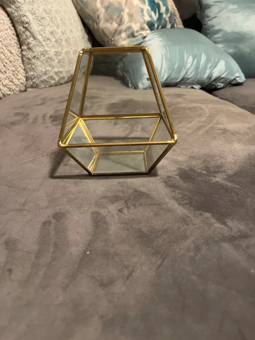 Geometric Terrarium - Gold Trim thumbnail