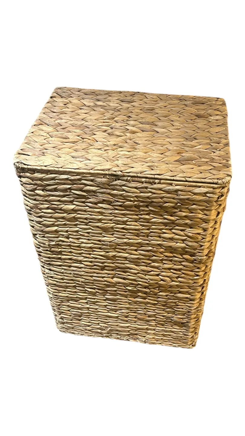Nantucket Woven Seagrass Hamper on Wheels thumbnail