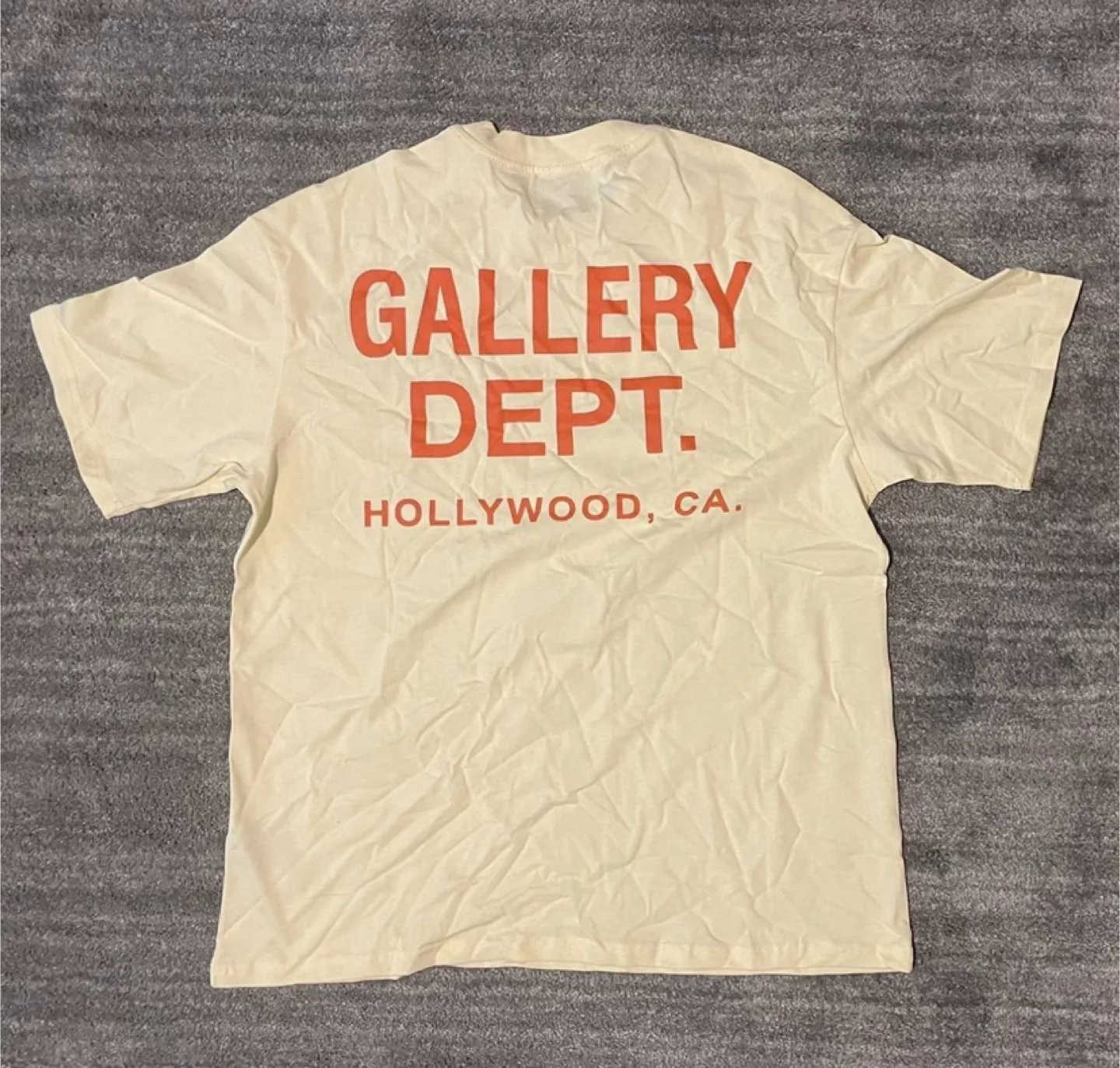 Gallery Dept. Cream Short Sleeve T-Shirt image indicator(3)