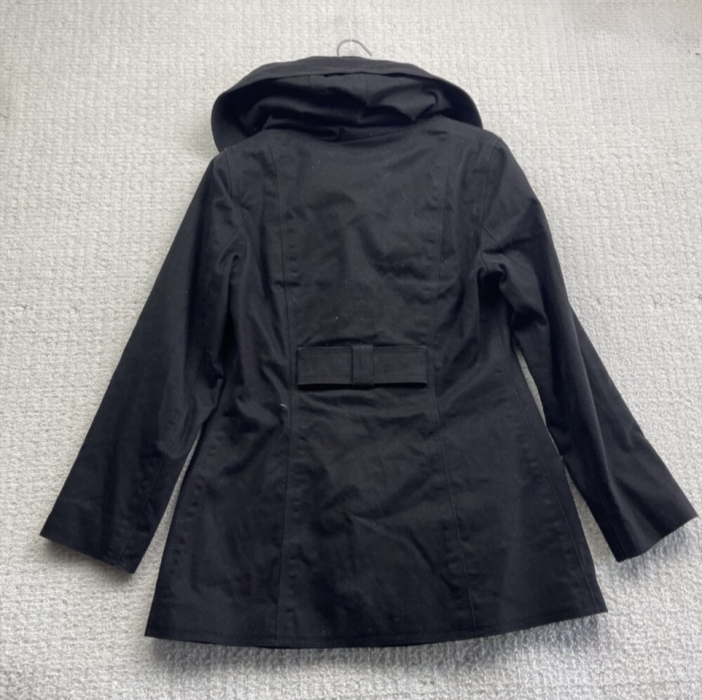 Soia & Kyo black canvas hooded jacket Size M - photo 2