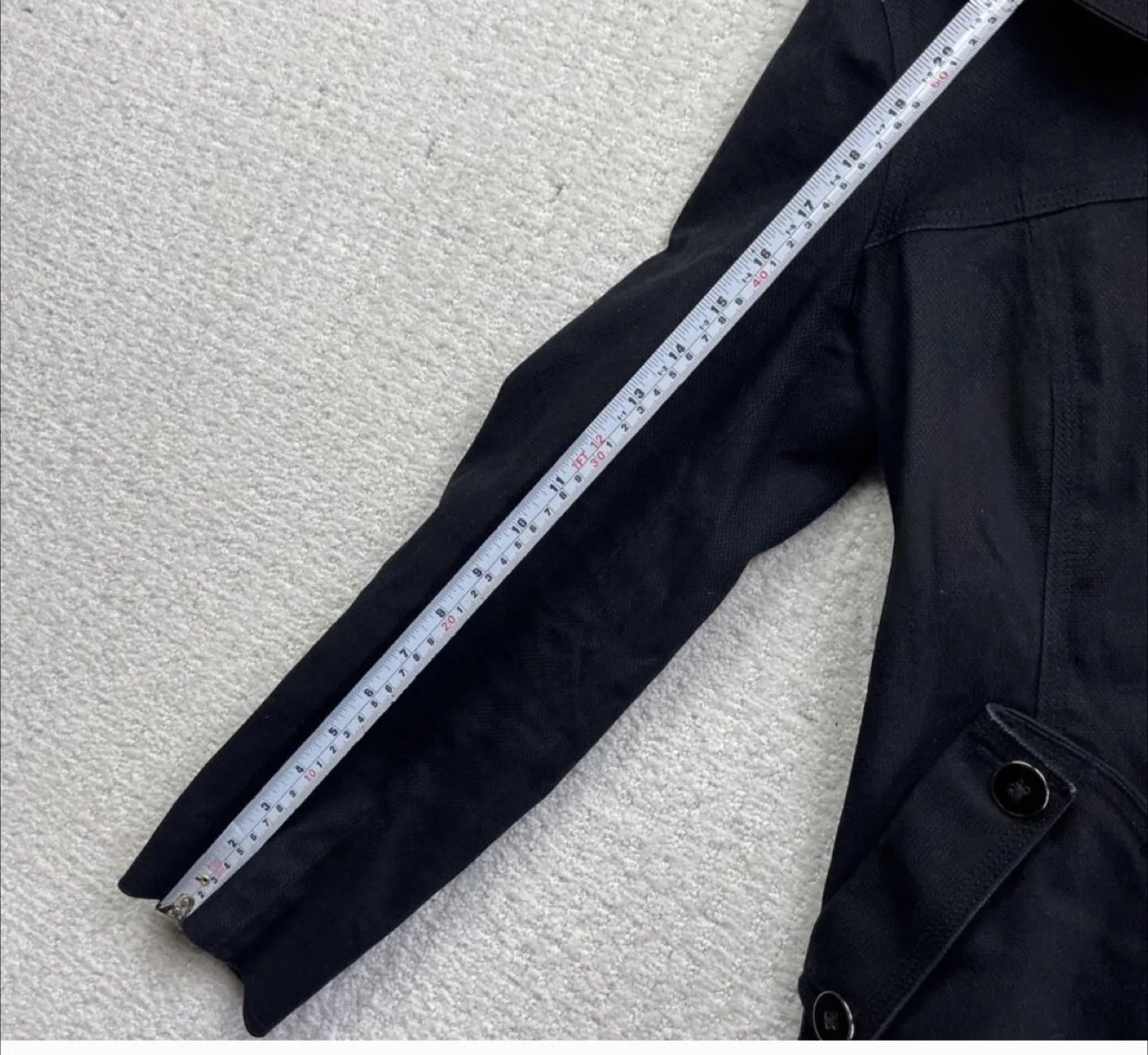 Soia & Kyo black canvas hooded jacket Size M image indicator(9)