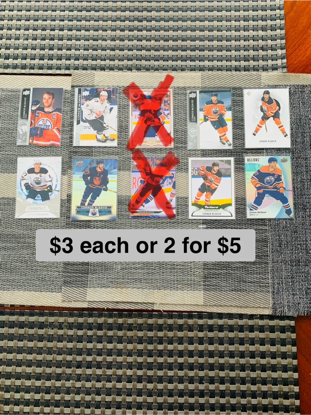 Connor McDavid Upper Deck Oilers Hockey Trading Cards thumbnail