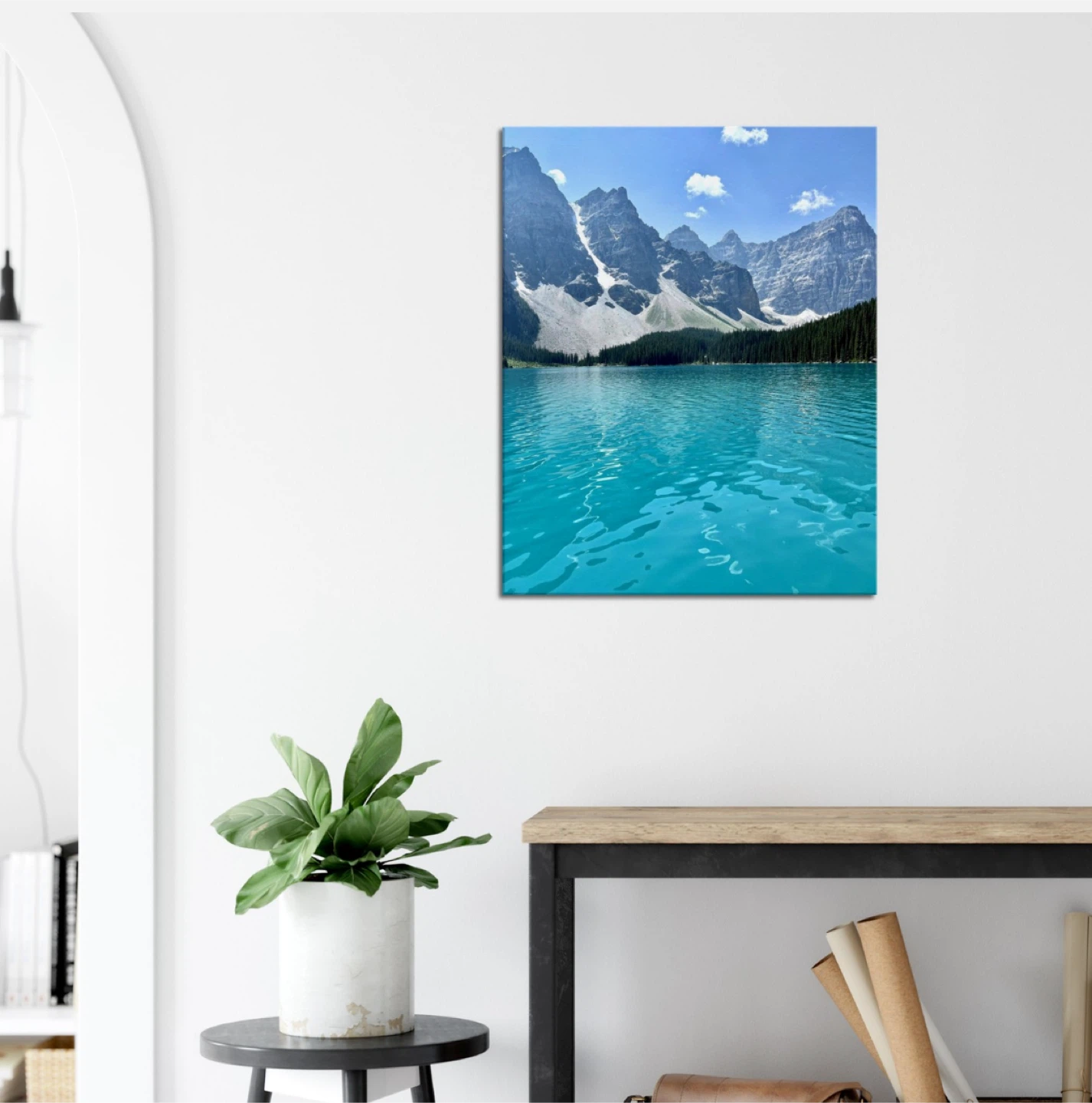 Moraine Lake & Valley of the Ten Peaks Canvas Print - photo 4