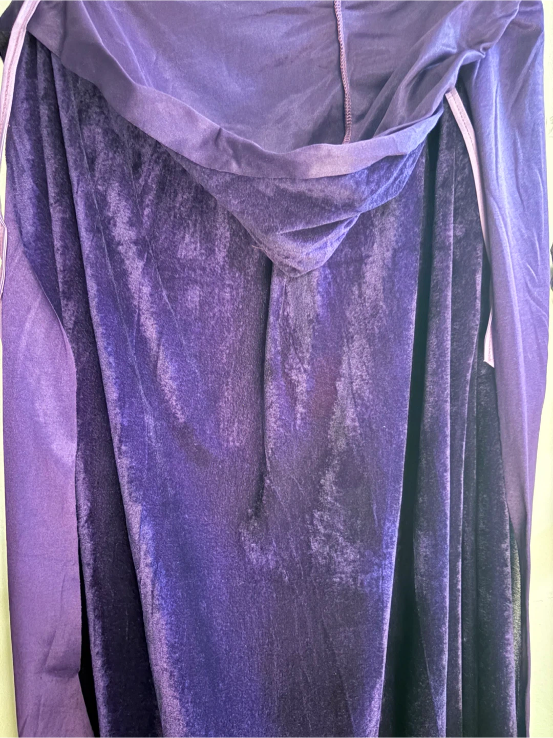 Purple Velvet Hooded Cloak - 59 inches - photo 3