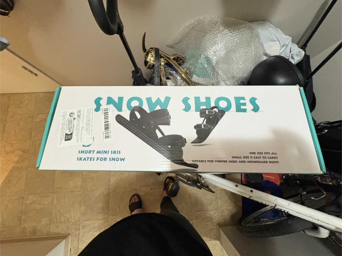 Sportkrea Snow Shoes - Skates for Snow - Short Mini Skis