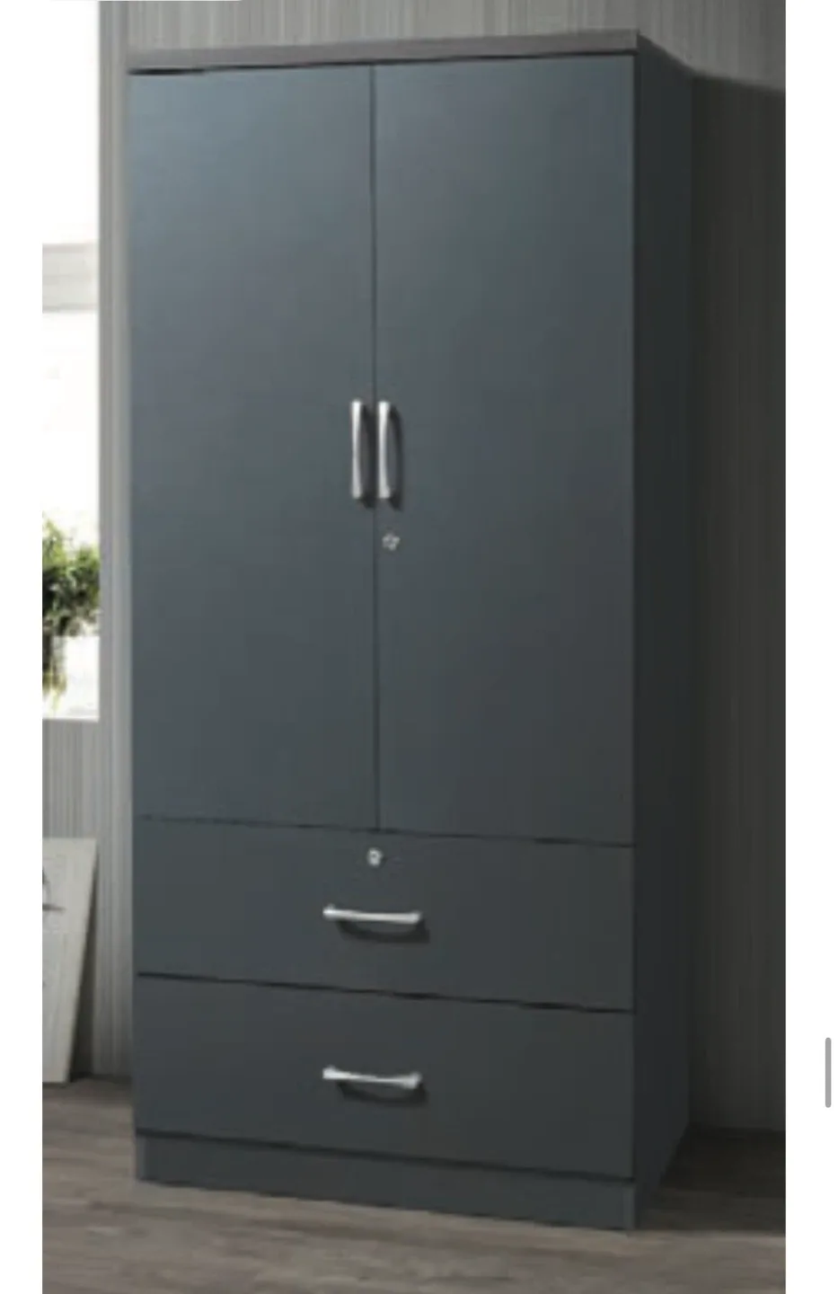 New Grey 2 Drawer Closet thumbnail