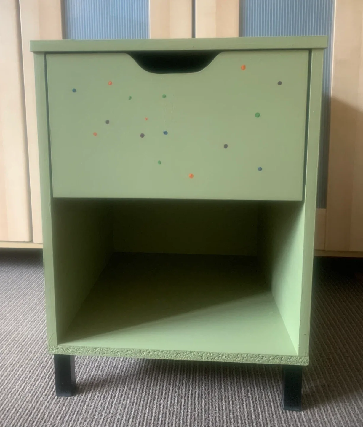 Sage Green Bedside Table with Drawer image indicator(5)