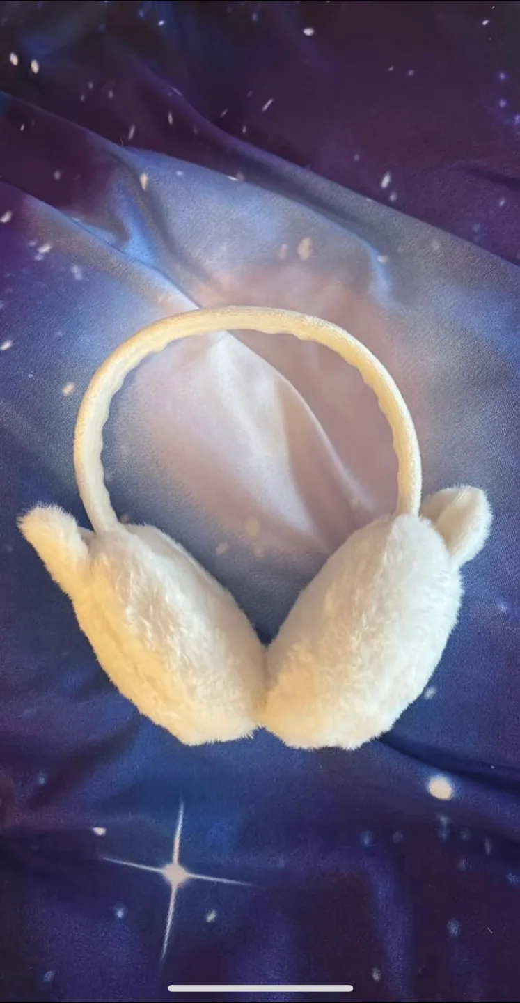 White Bunny Earmuffs thumbnail