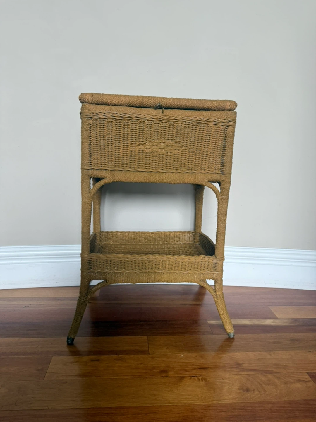 Wicker Storage Side Table - photo 2