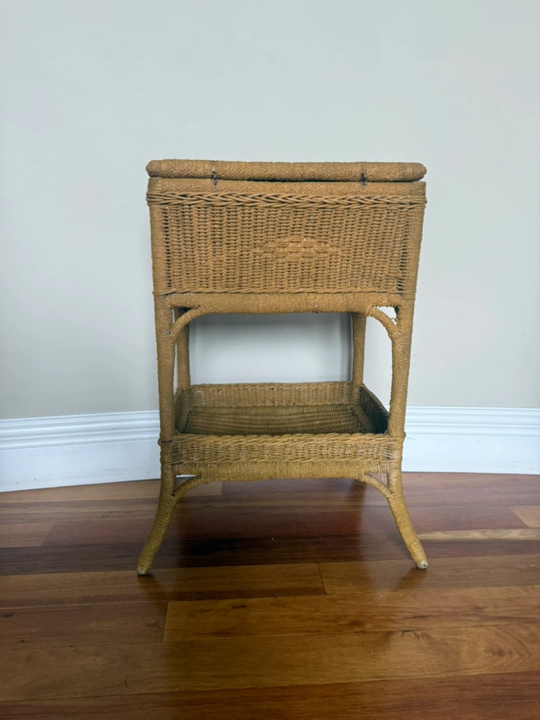 Wicker Storage Side Table - photo 4