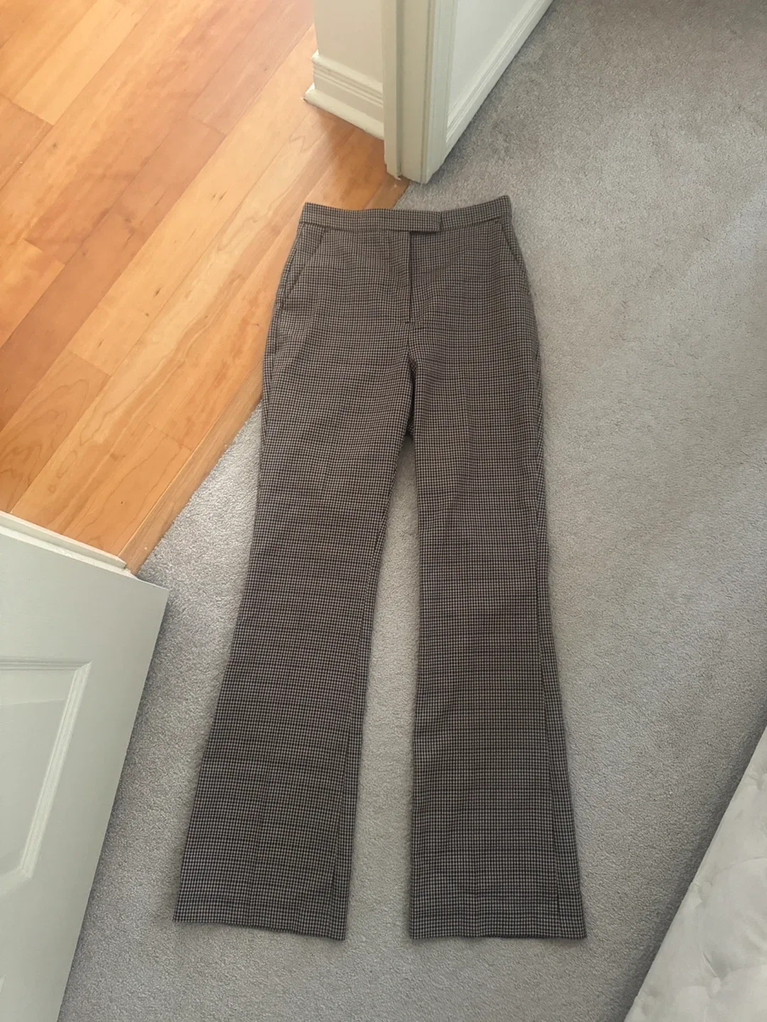 Brown Patterned Flare Pants image indicator(2)