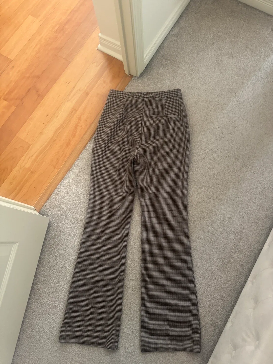 Brown Patterned Flare Pants image indicator(3)
