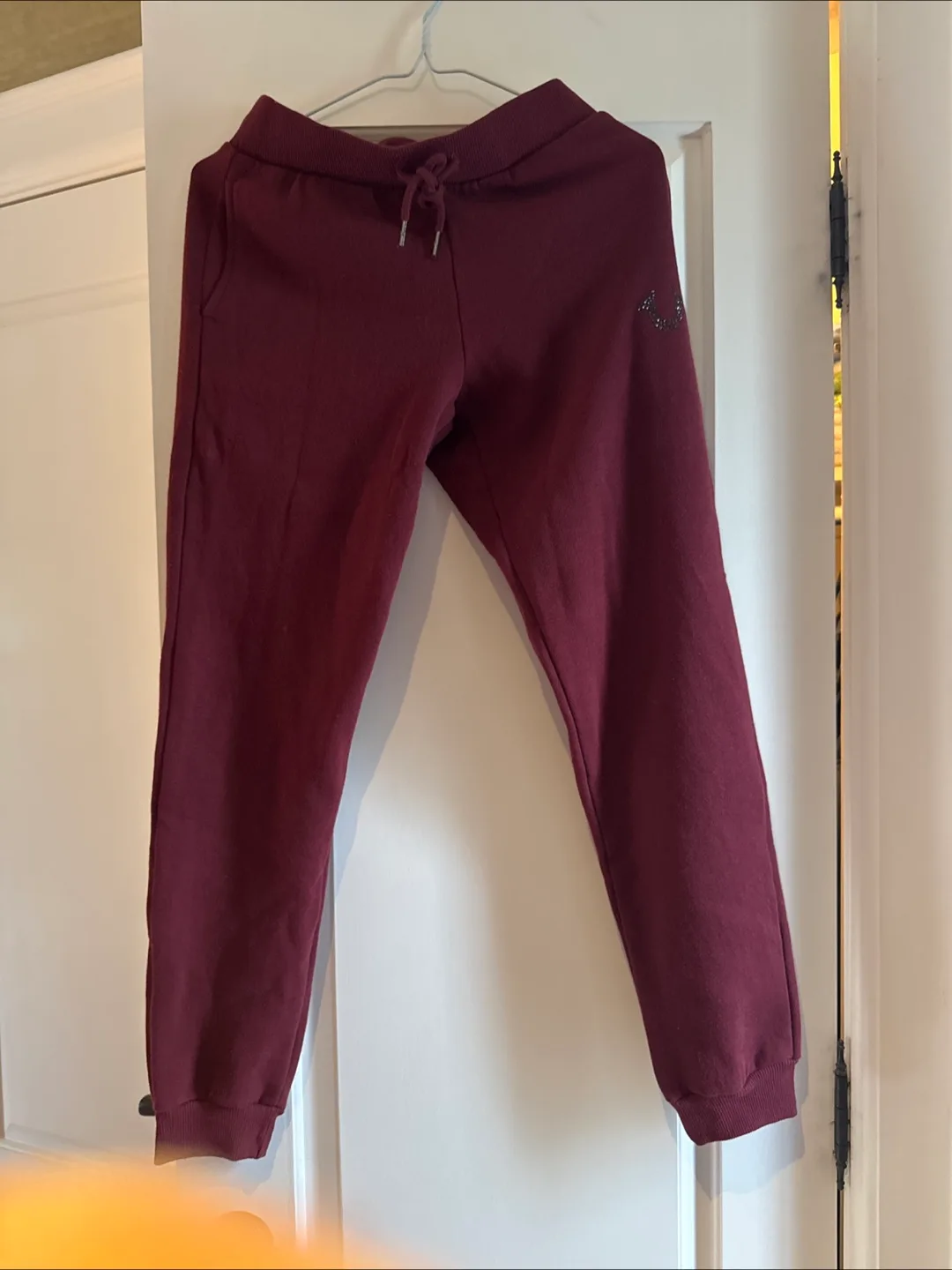 True Religion Burgundy Joggers thumbnail