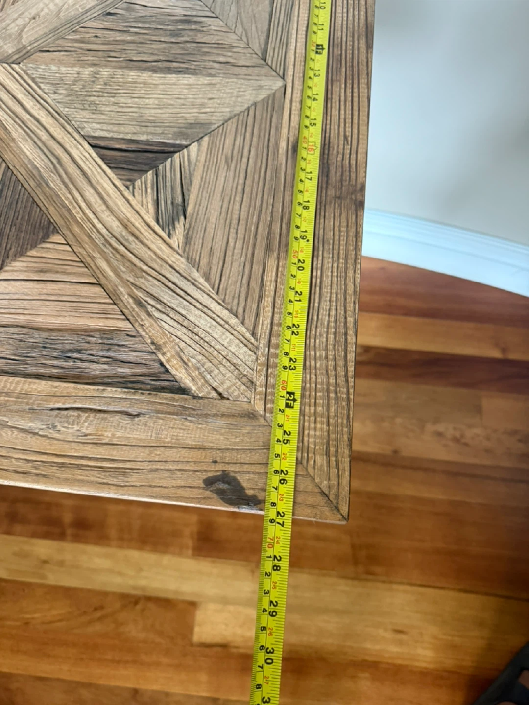 Wooden Accent Table - 30" Square - photo 4