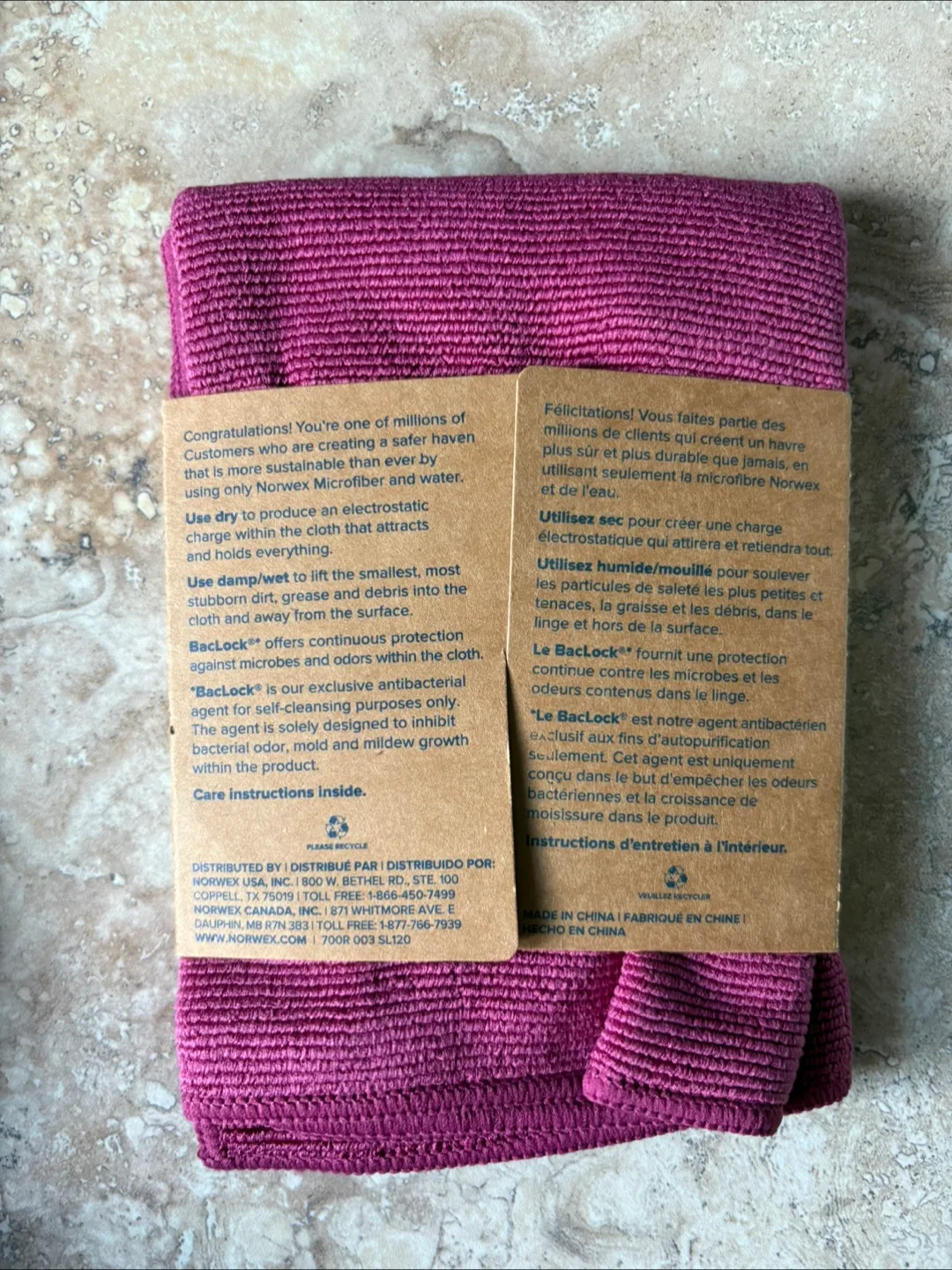 Norwex Envirocloth with BacLock NWT 🥕 image indicator(3)