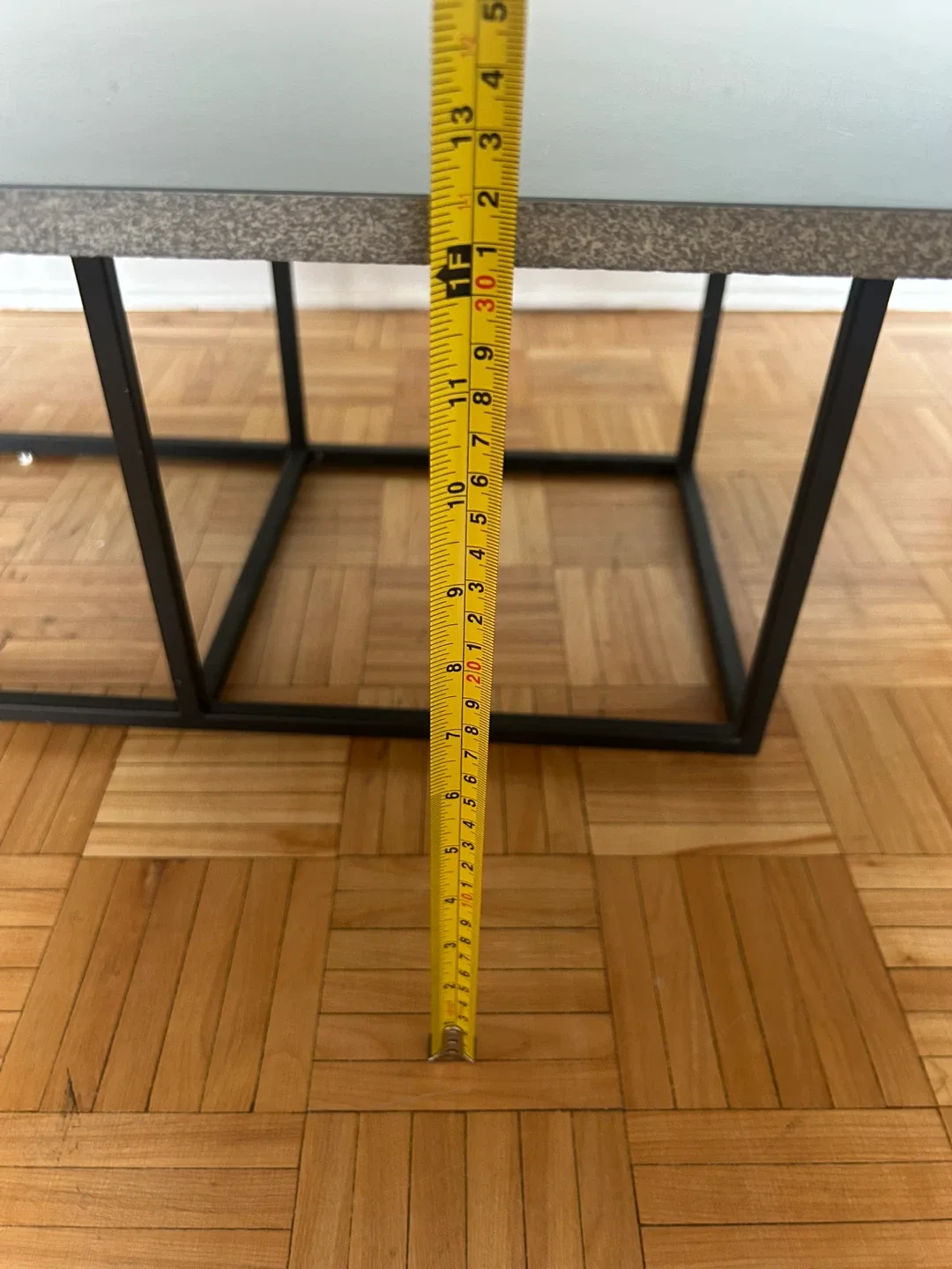 Black marble/ceramic coffee table 120cmx60cm image indicator(7)