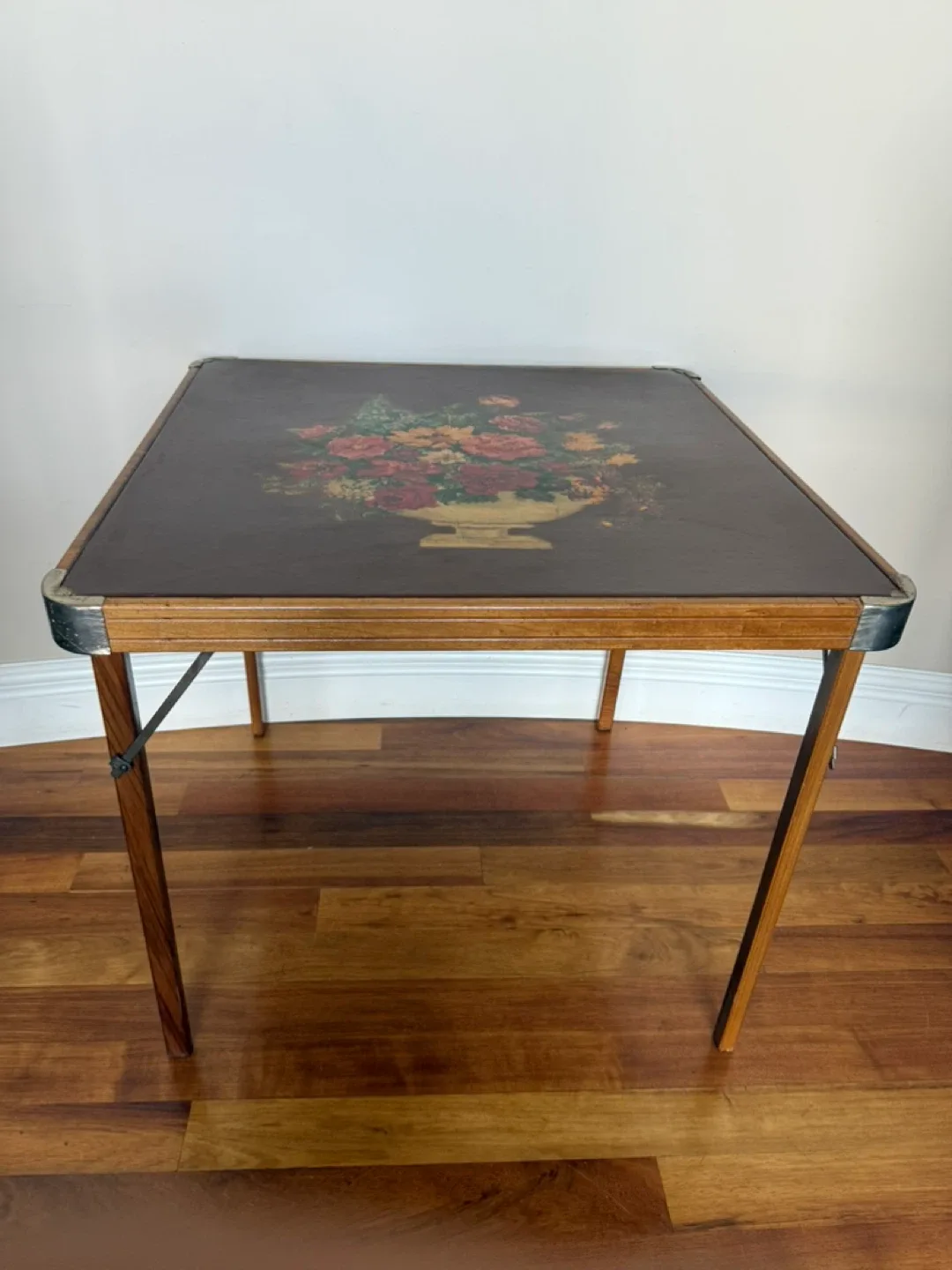 Vintage Rescued Folding Card Table thumbnail
