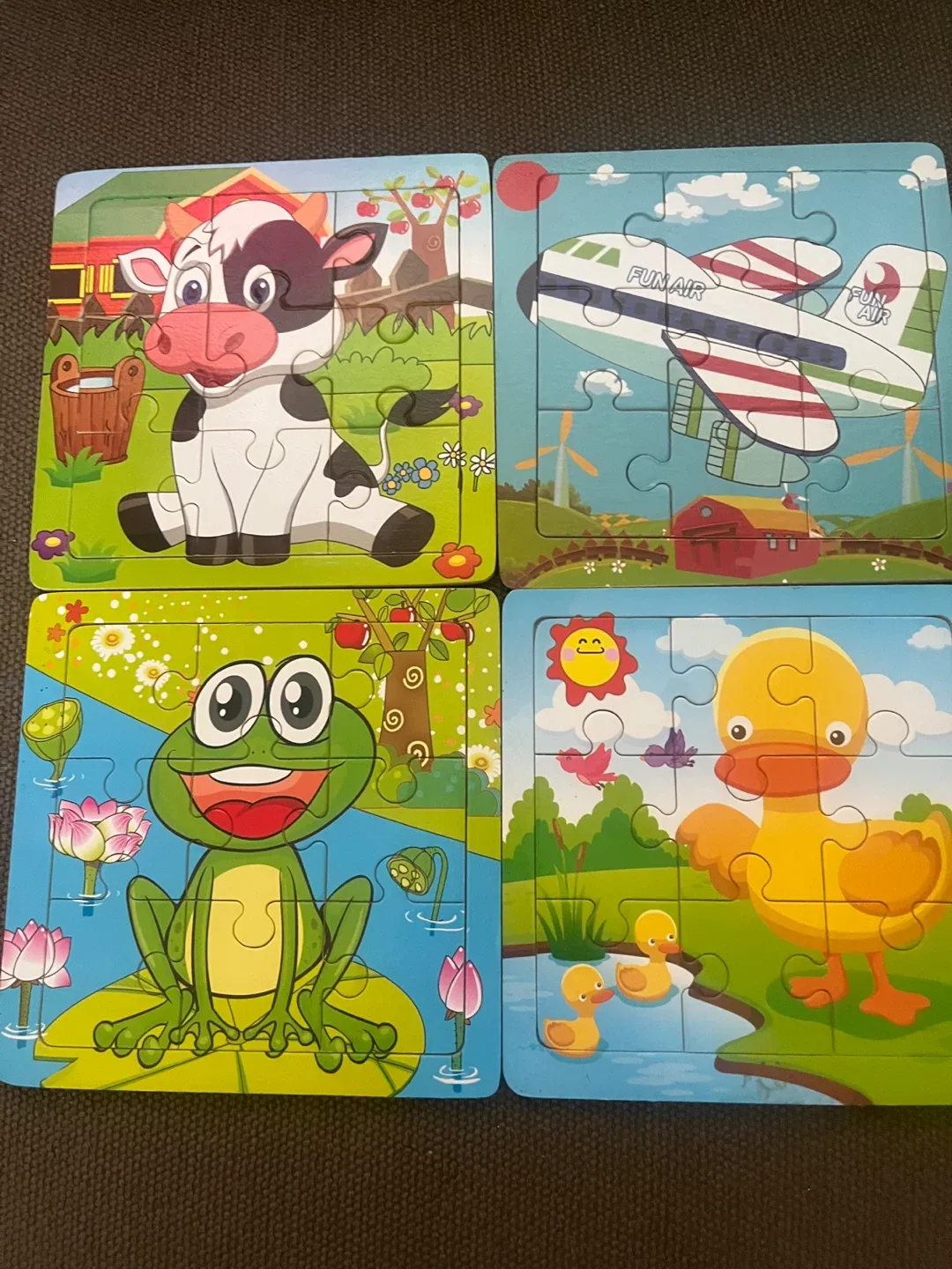 Kids' Wooden Puzzles - Set of 4 puzzles thumbnail