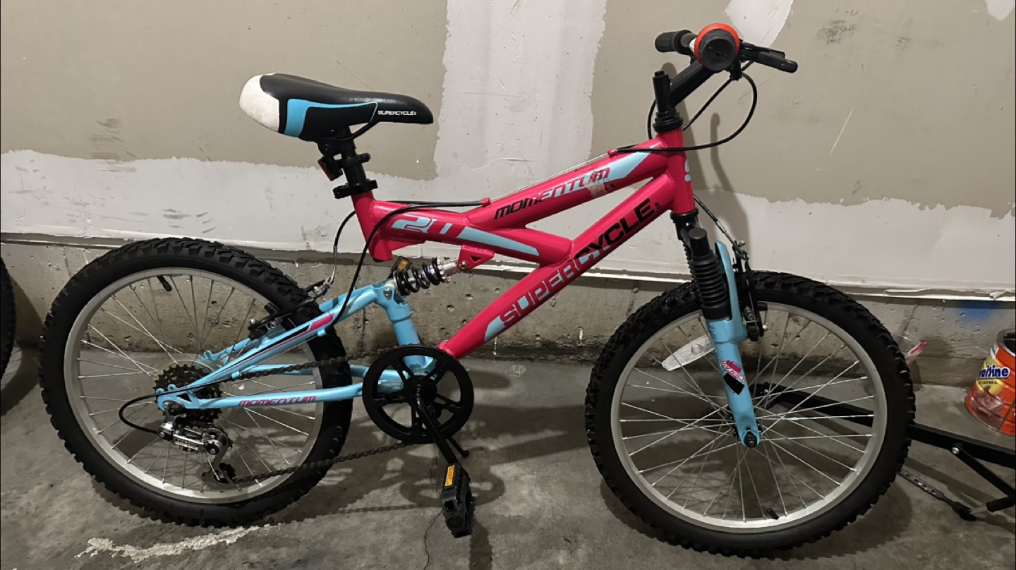 Supercycle Momentum 20" Kids Bike - Pink & Blue