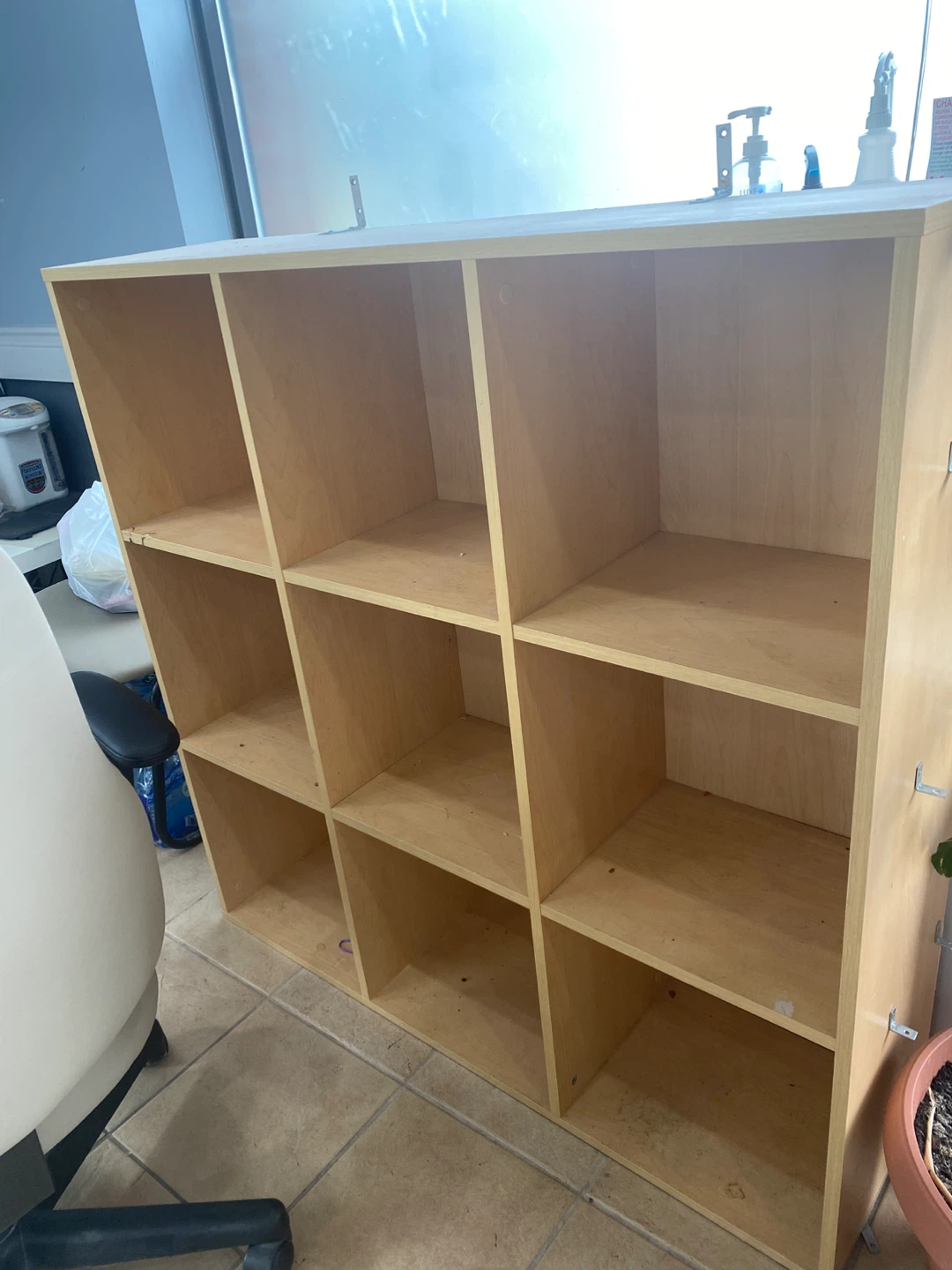 Cube Storage Shelf - Light Wood