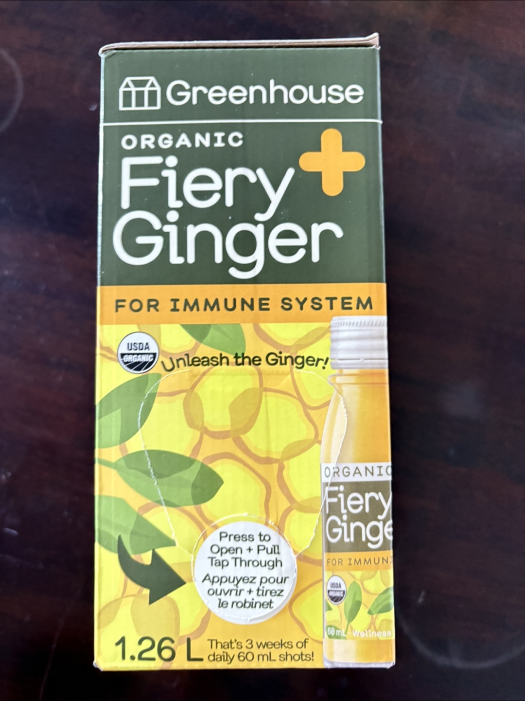 Greenhouse juice Organic Fiery Ginger 2 boxes