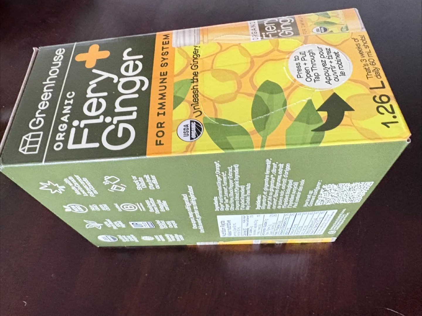 Greenhouse juice Organic Fiery Ginger 2 boxes image indicator(2)