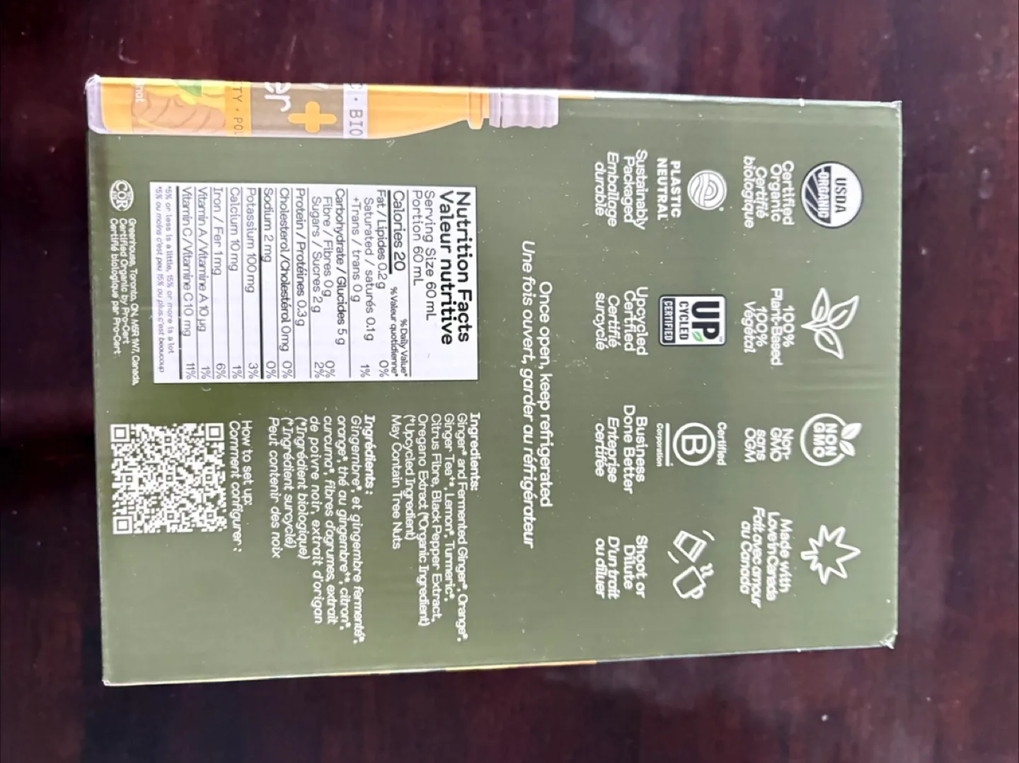 Greenhouse juice Organic Fiery Ginger 2 boxes image indicator(3)