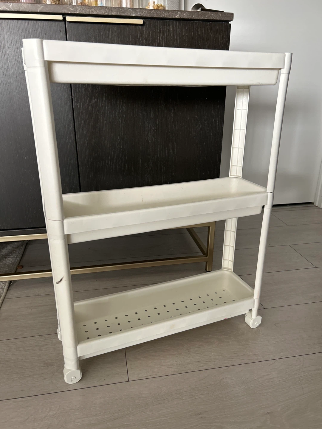 White Rolling Cart - 3 Tier