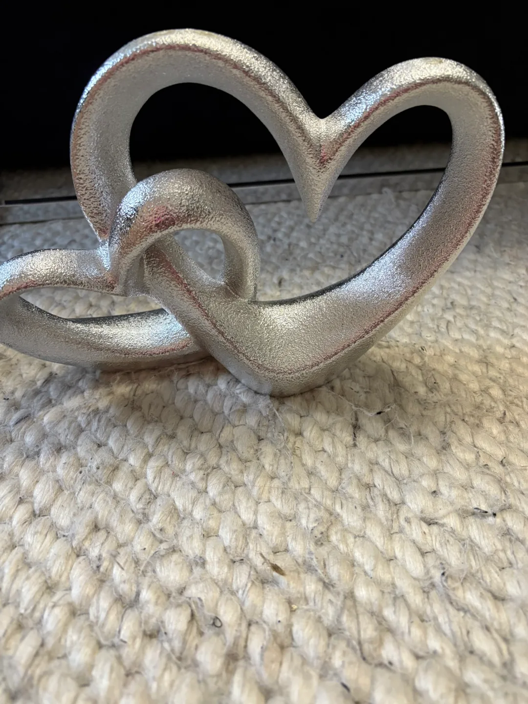 Bouclair Silver Heart Decorative Sculpture thumbnail