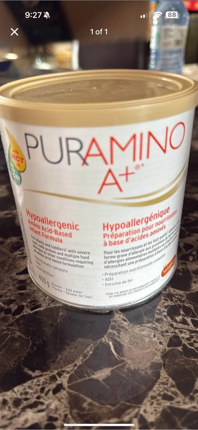 Puramino A+ Hypoallergenic Infant Formula thumbnail
